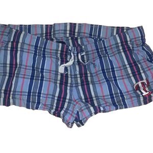 Women's Plaid Lounge Sleep Shorts Multicolor Size M